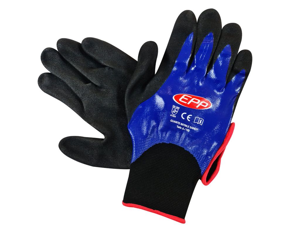 Guante Nitrile Sandy negro/azul EPP-1