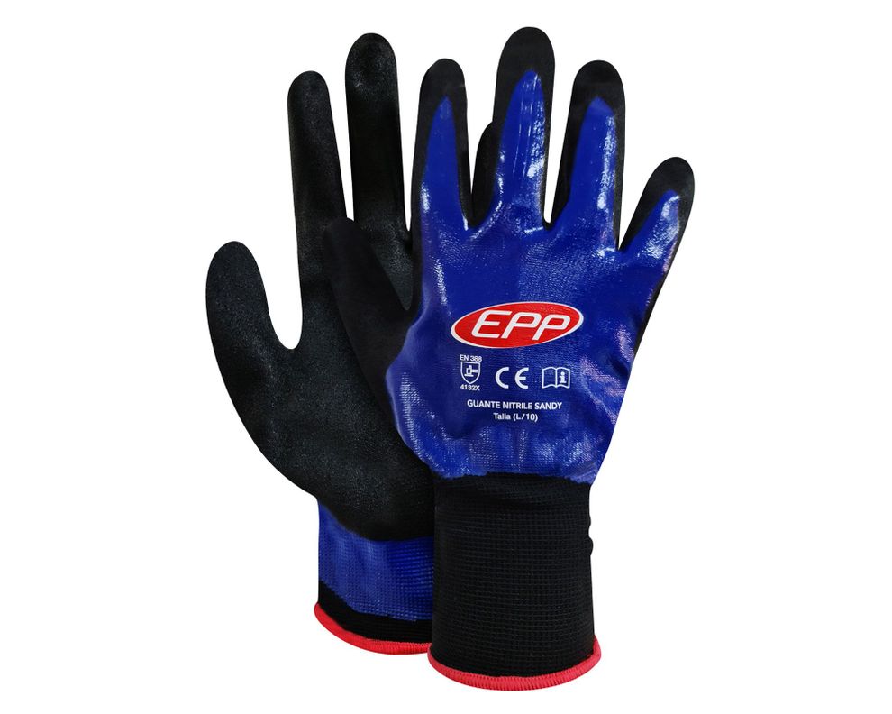 Guante Nitrile Sandy negro/azul EPP-0