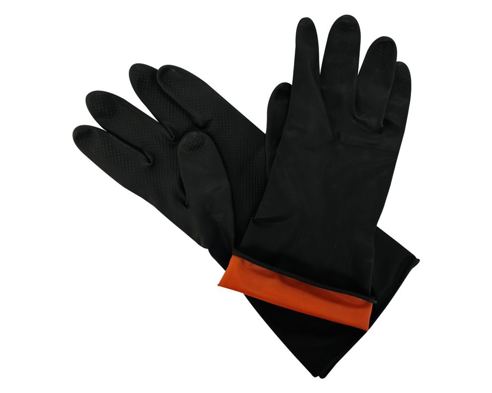 Guante látex industrial negro EPP-1