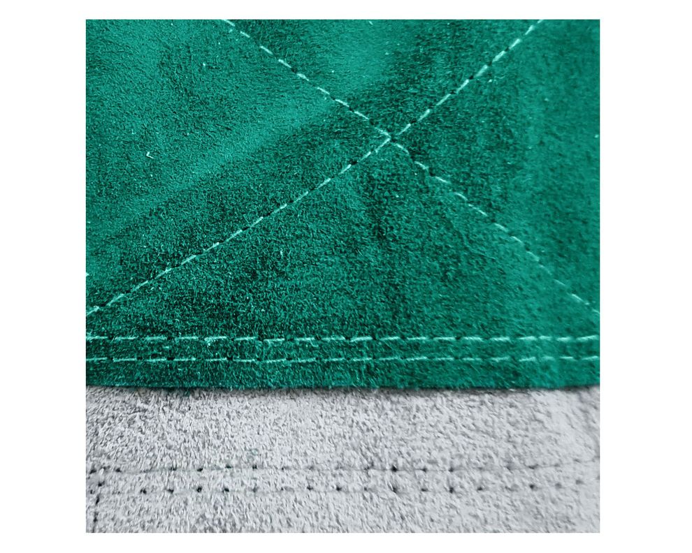 Guante descarne refuerzo blanco/verde EPP-2