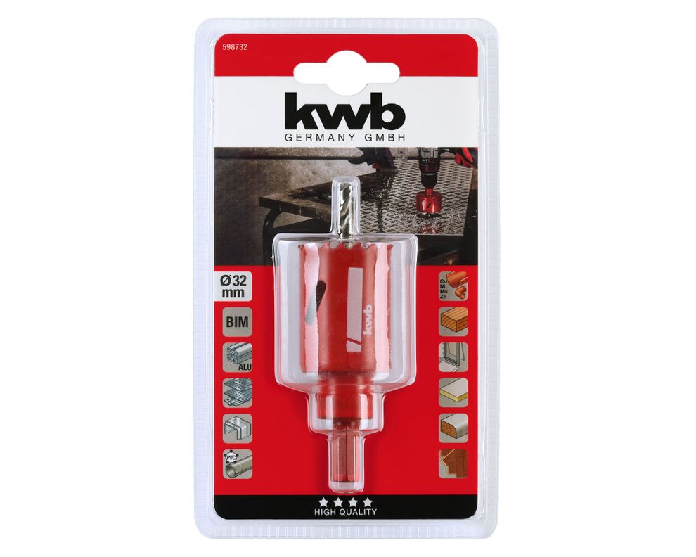 Sierra copa bimetálica 32 mm KWB-1