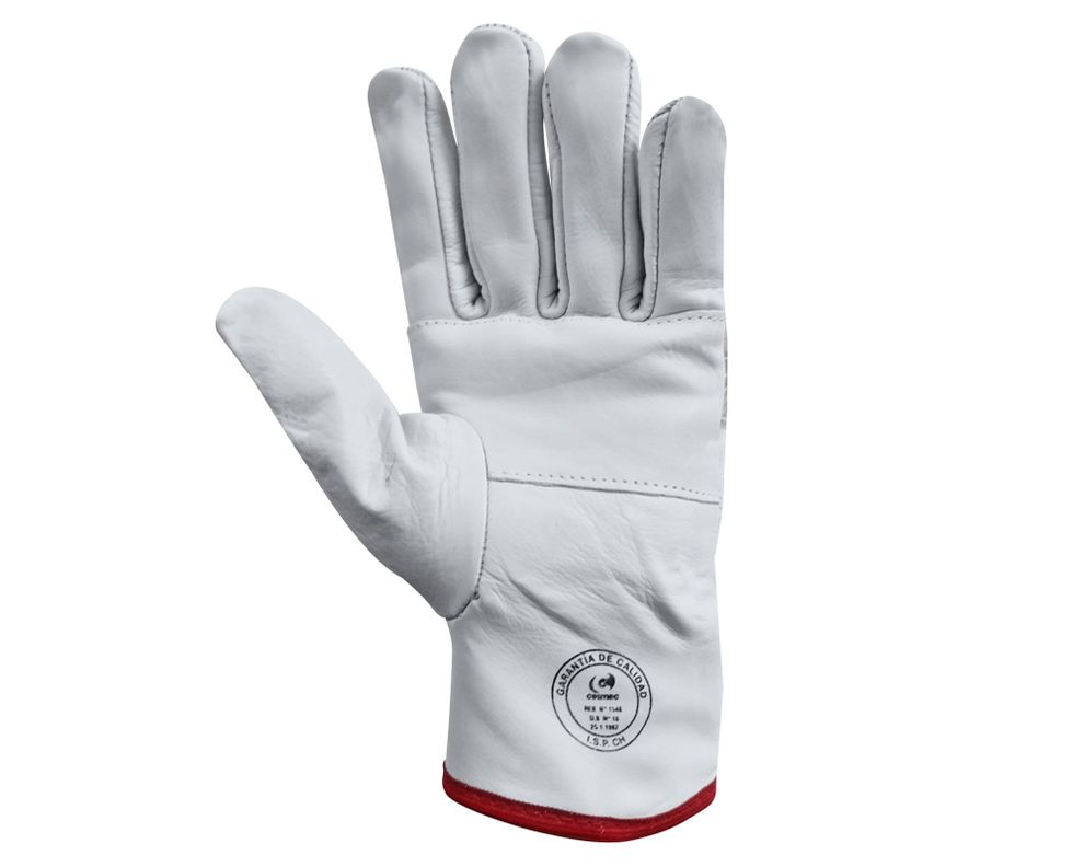Guante Supervisor velcro reflectante blanco EPP-2