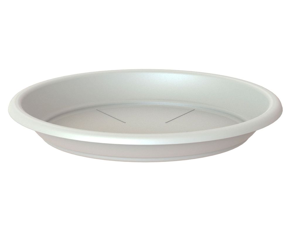 Plato maceta 18 cm Capri blanco Outzen-1