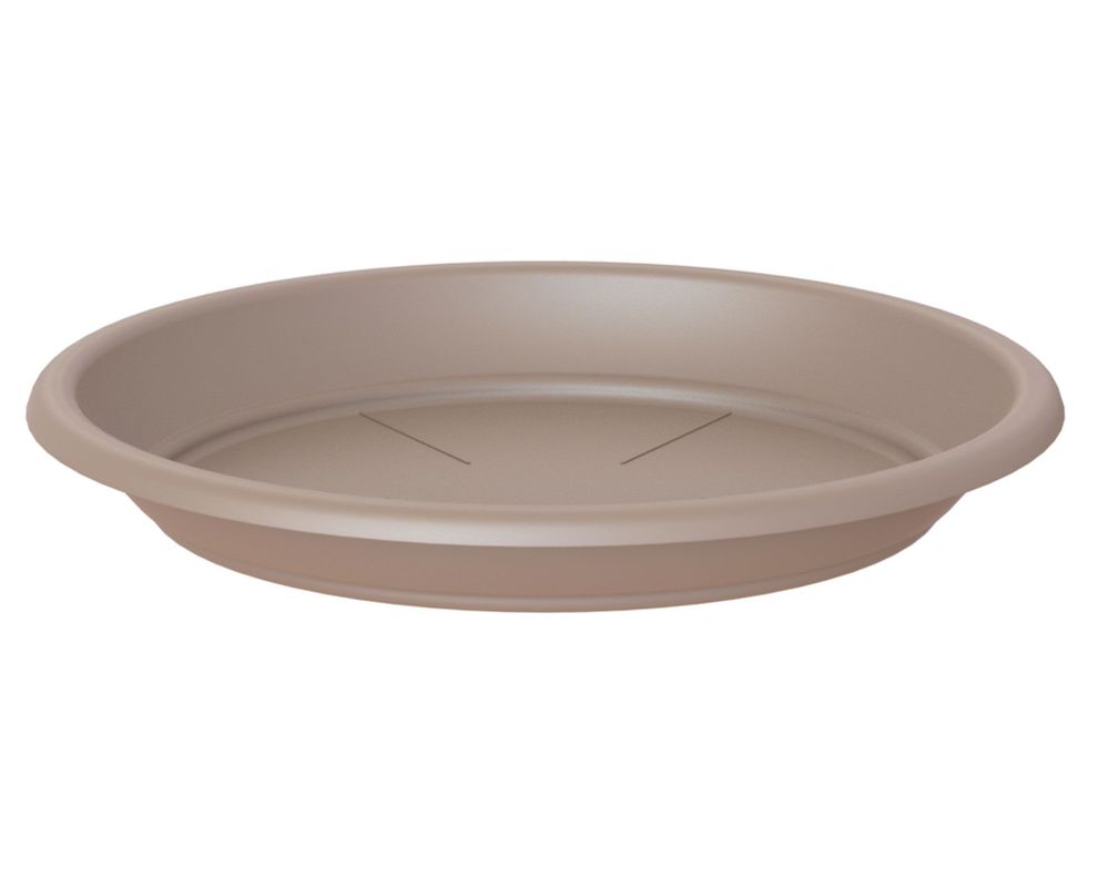 Plato maceta 18 cm Capri taupe Outzen-0