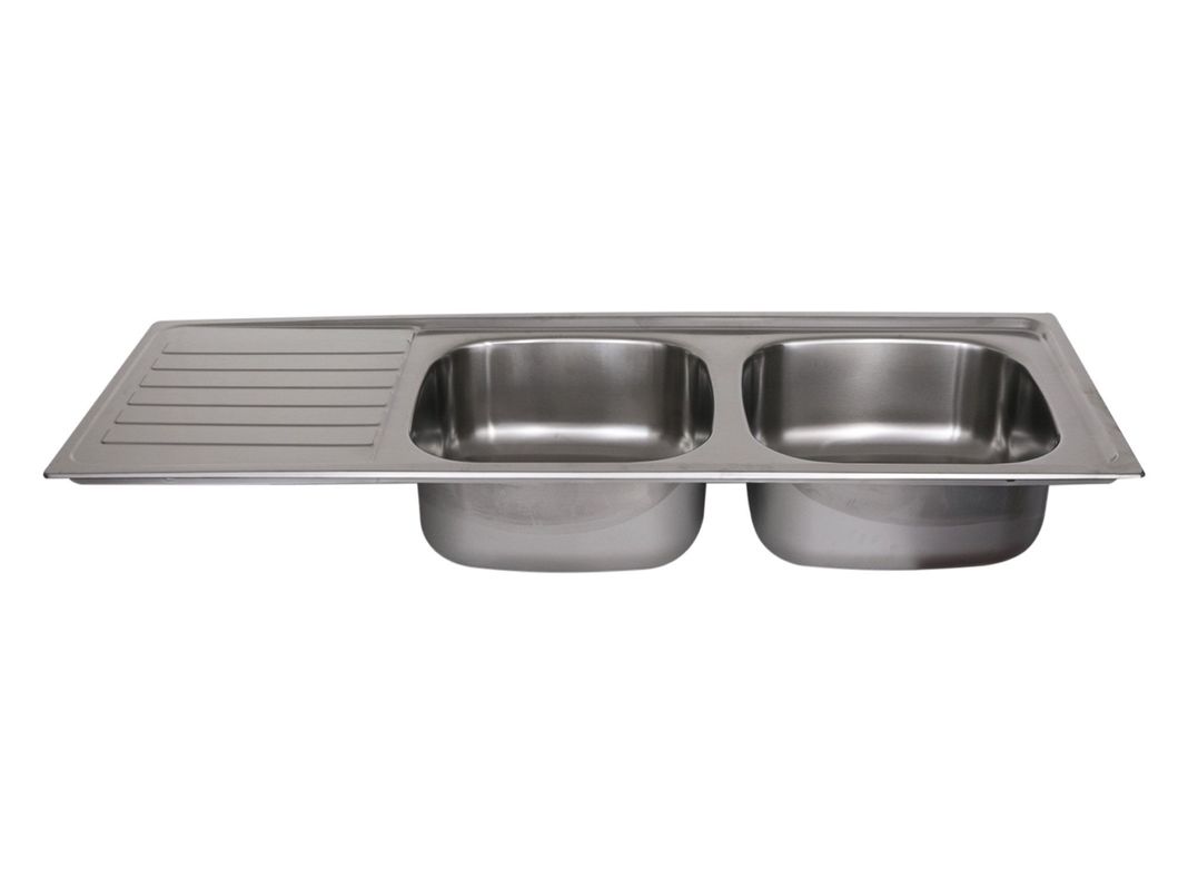Lavaplatos empotrado derecha 1235.440 2C1E inox Teka-1