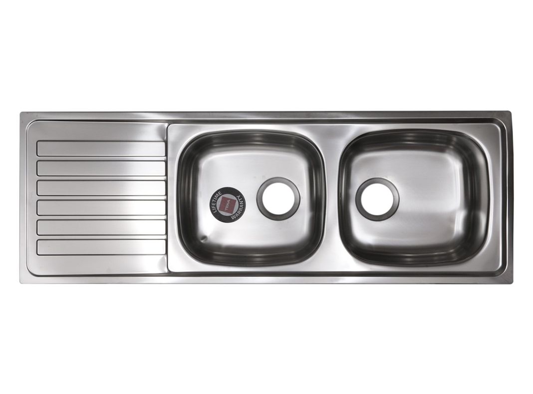 Lavaplatos empotrado derecha 1235.440 2C1E inox Teka-0