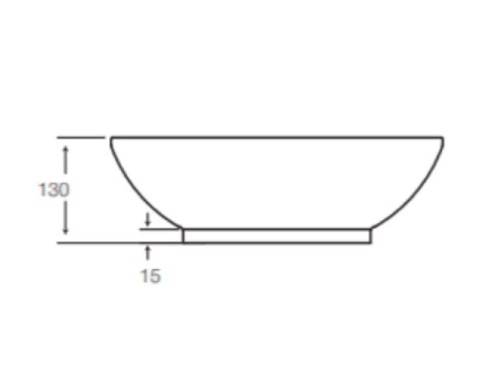 Lavamanos sobreponer 42.5x42.5 cm Malibú Slim Fanaloza-1