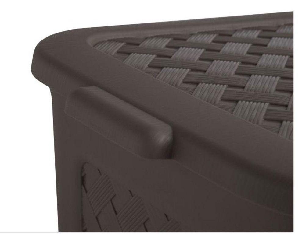Caja organizadora 24 litros café Innovaplast-2