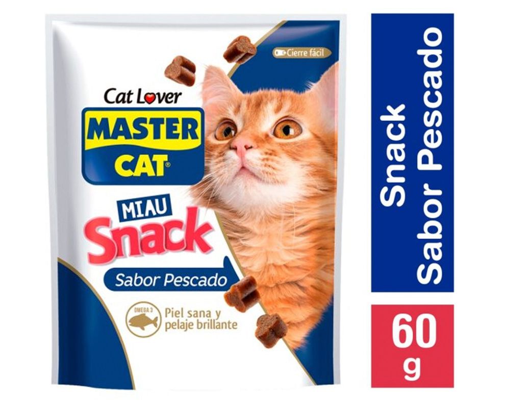 Snack gato 60 gr pescado Master Cat-0