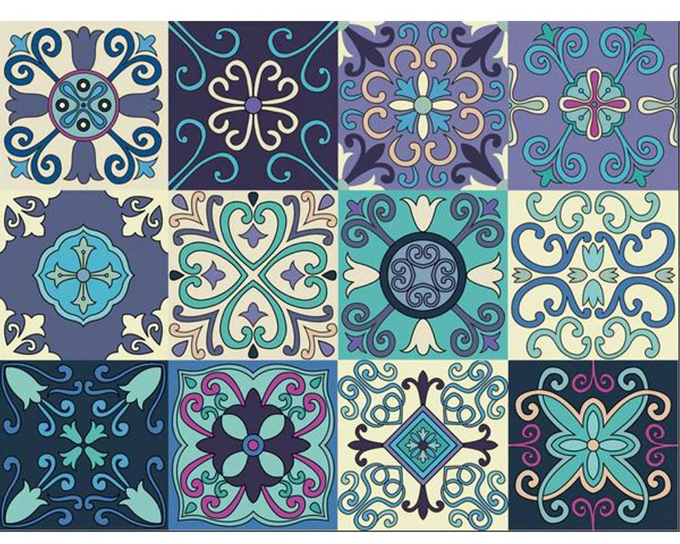 Vinilo adhesivo 15x15 cm Bakú 12 unidades-0