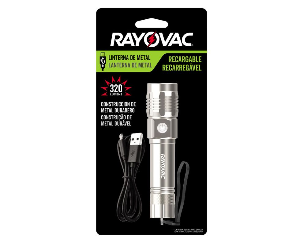 Linterna recargable Metálica Rayovac-0