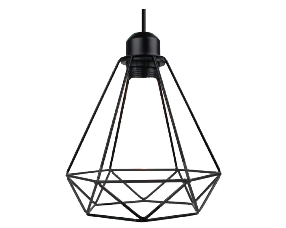 Lámpara colgar 1L E27 diamante Vintage Pro-Lighting-0