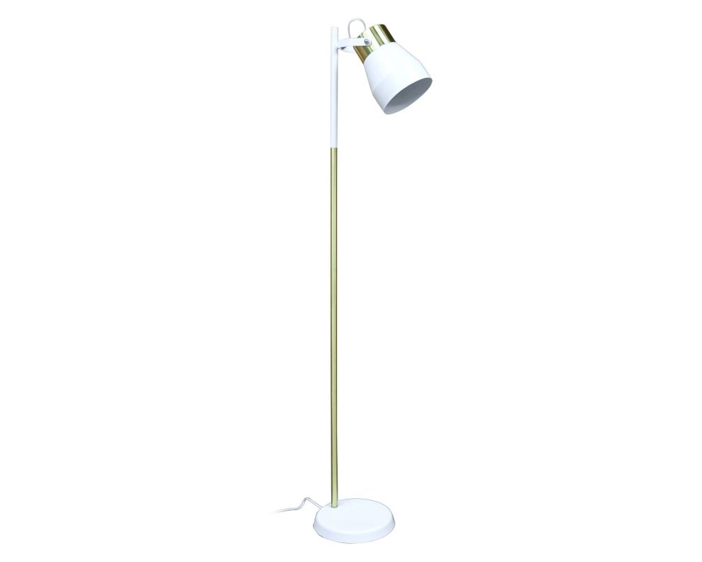 Lámpara de pie 1L E27 Ribe blanco Ledzone-0