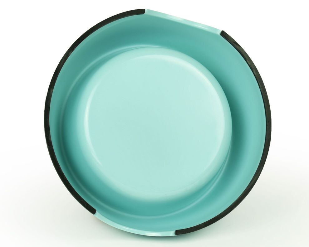 Plato mascota 17 cm celeste BRNX-1