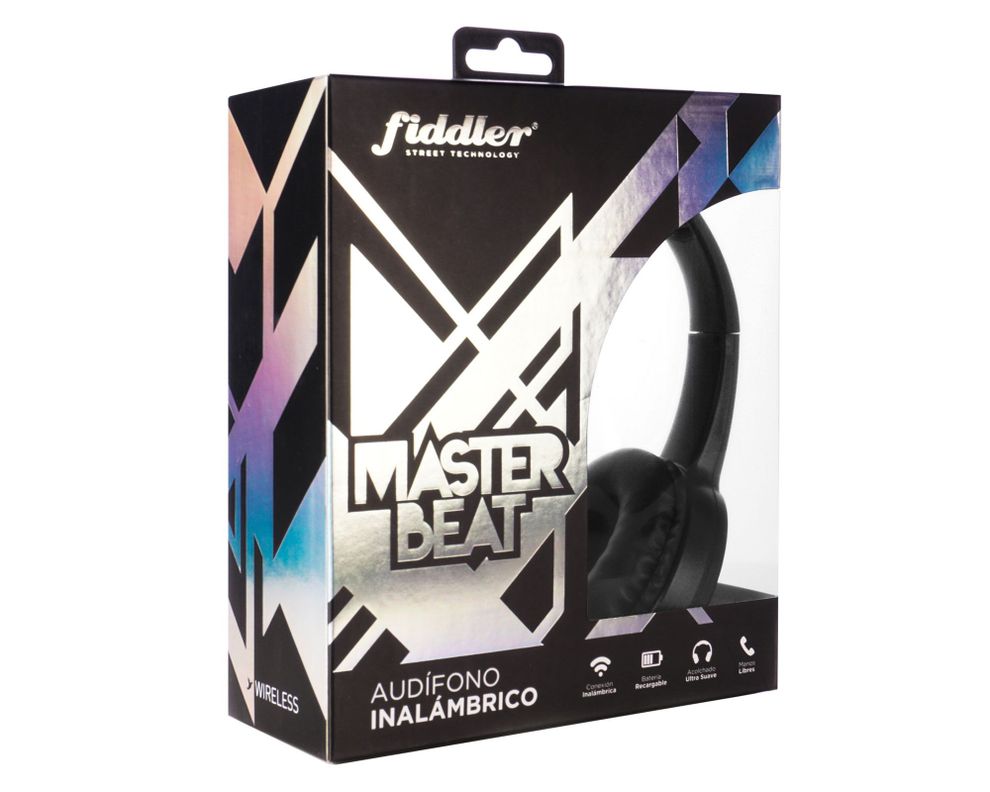 Audífonos Bluetooth Master Beat negro Fiddler.-3