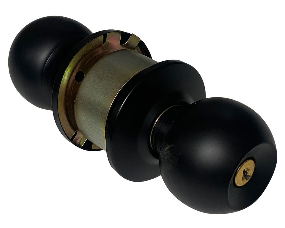 Cerradura pomo dormitorio negro-0