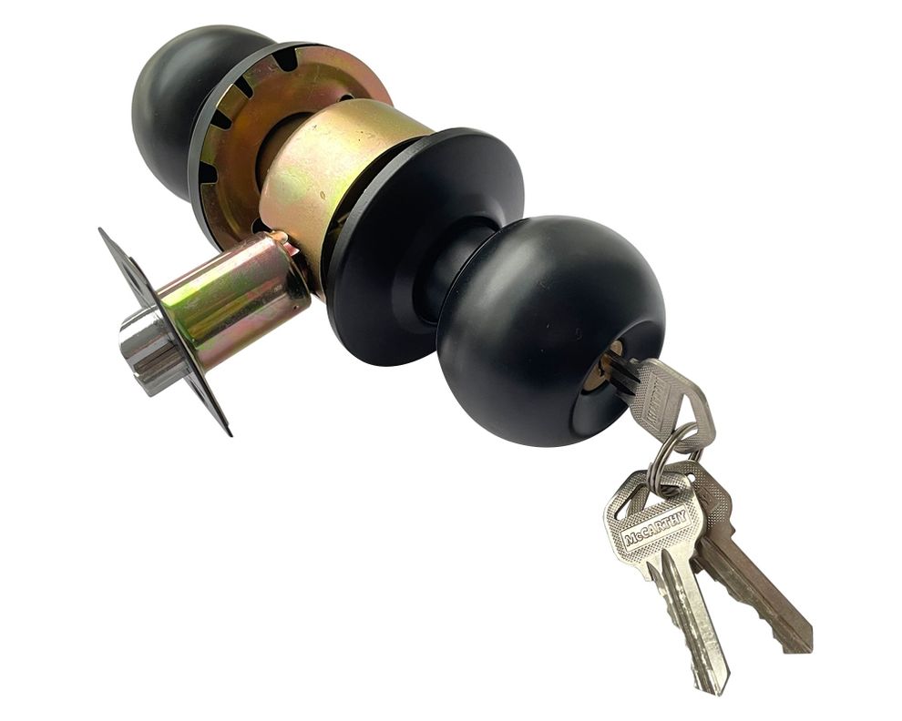Cerradura pomo dormitorio negro-1