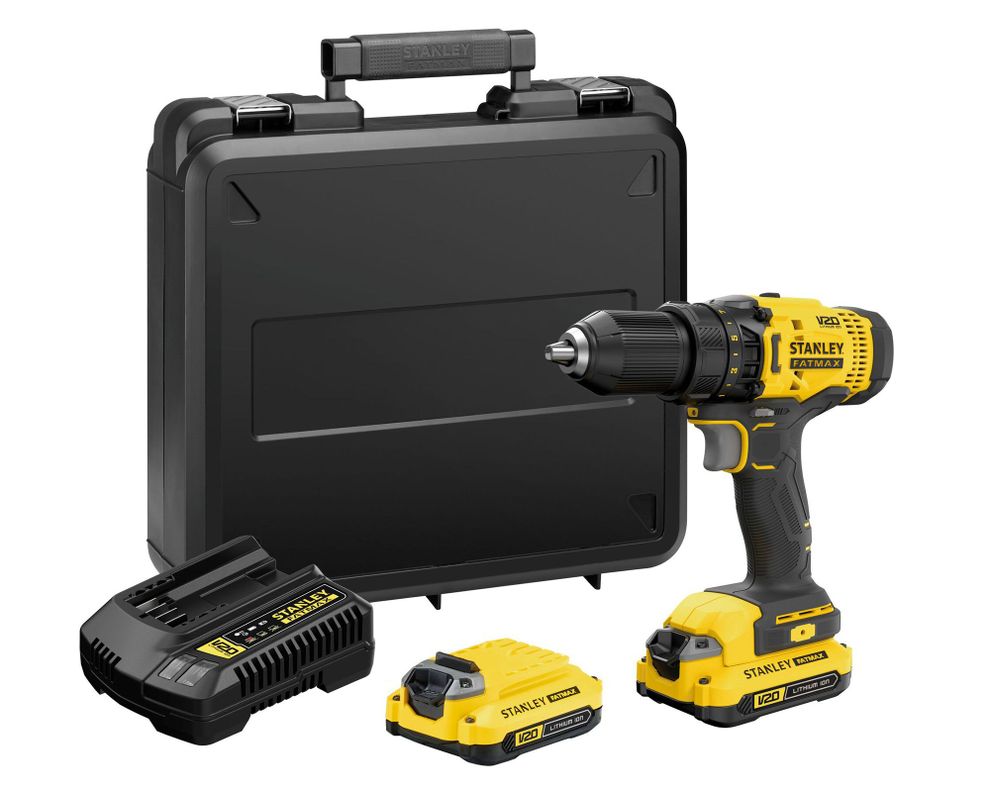 Taladro atornillador 13 mm SCD700C2K-B2 Stanley-0