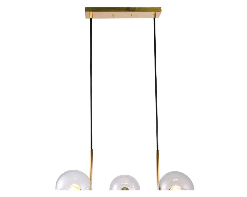Lámpara colgar 8L E27 70's Retro globos vidrio-1