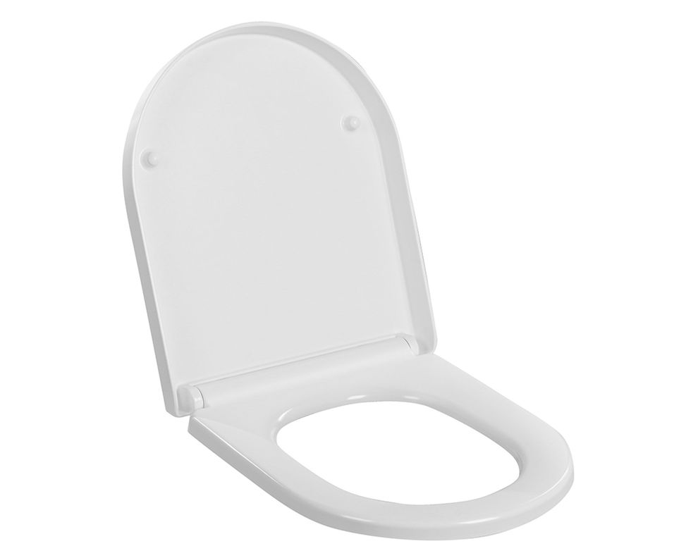 Asiento WC cierre suave Acros antibacterial blanco-1