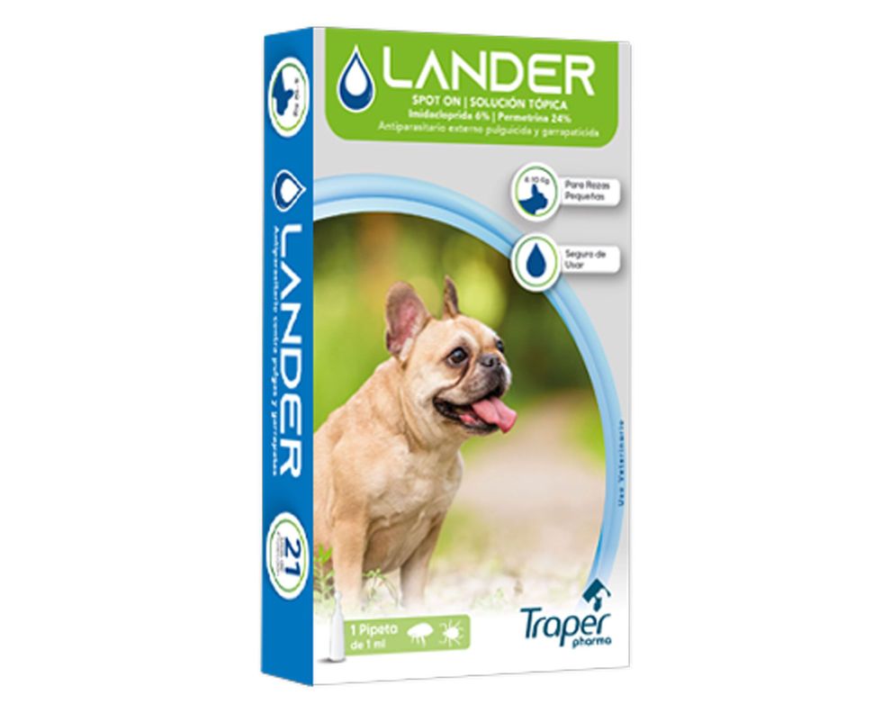Antiparasitario Pipeta 4-10 kg Lander 1 ml-0