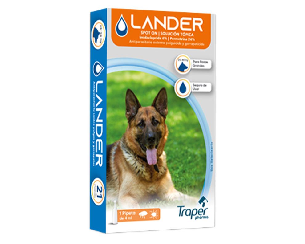 Antiparasitario Pipeta 25-40 kg Lander 4 ml-0