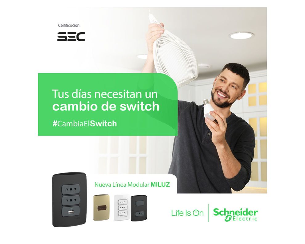 Interruptor doble 9/15 16A Miluz blanco Schneider Electric-1