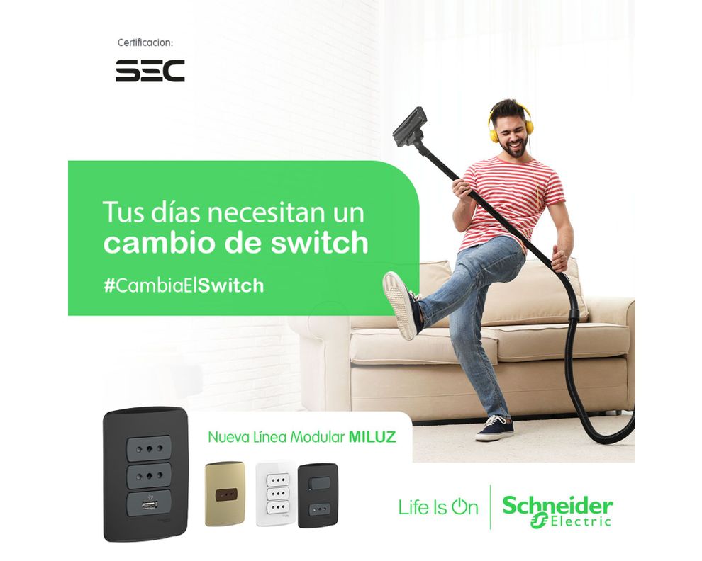 Toma corriente 2P+T 10A/16A Miluz blanco Schneider-1
