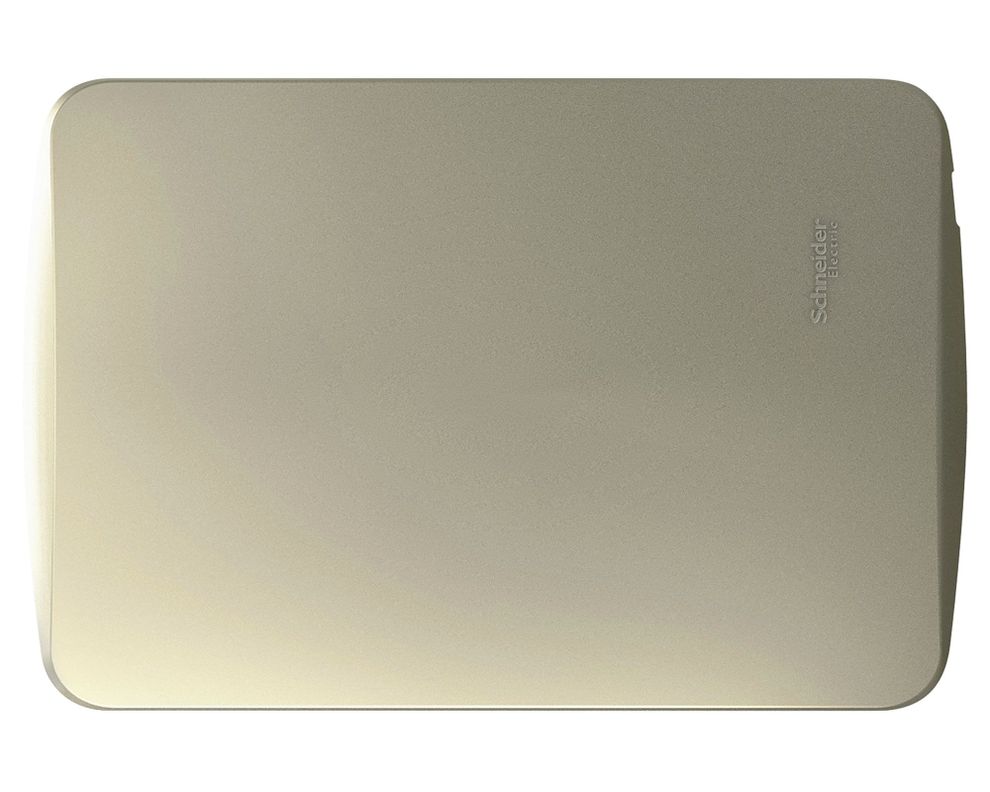 Placa ciega Miluz dorado Schneider-0