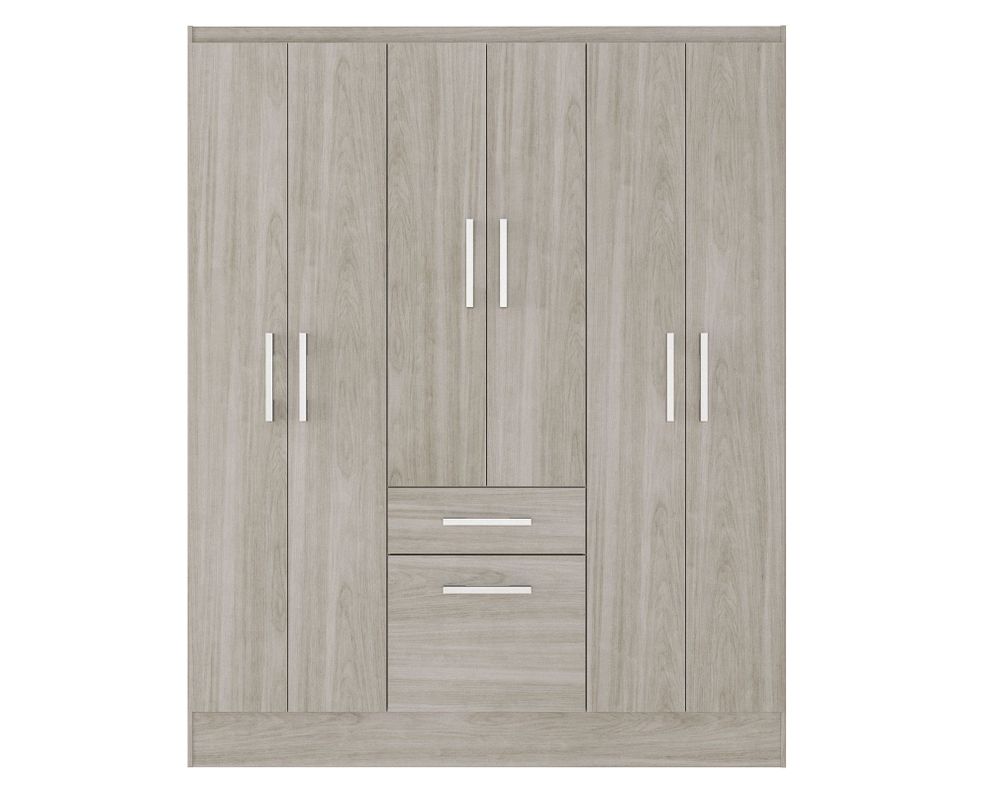 Clóset 6 puertas 1 cajón 1 zapatero Cream M+Design-0