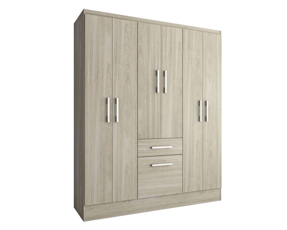 Clóset 6 puertas 1 cajón 1 zapatero Cream M+Design-1