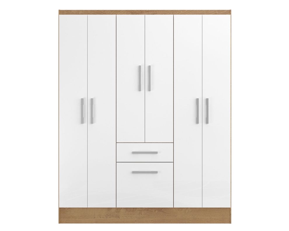 Clóset 6 puertas 1 cajón 1 zapatero Blanco M+Design-0