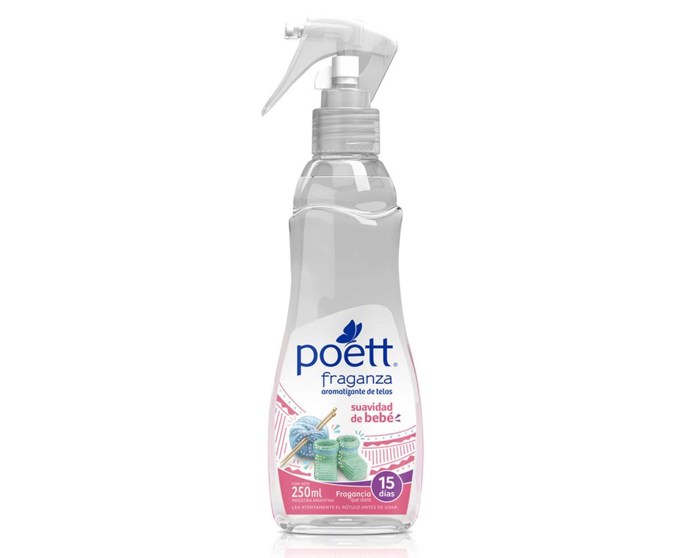 Aromatizador de ropa 250 ml Suavidad de bebe Poett-1