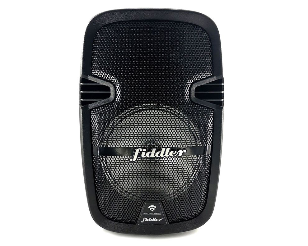 Parlante karaoke Bluetooth 8 luces con micrófono alámbrico Fiddler-2