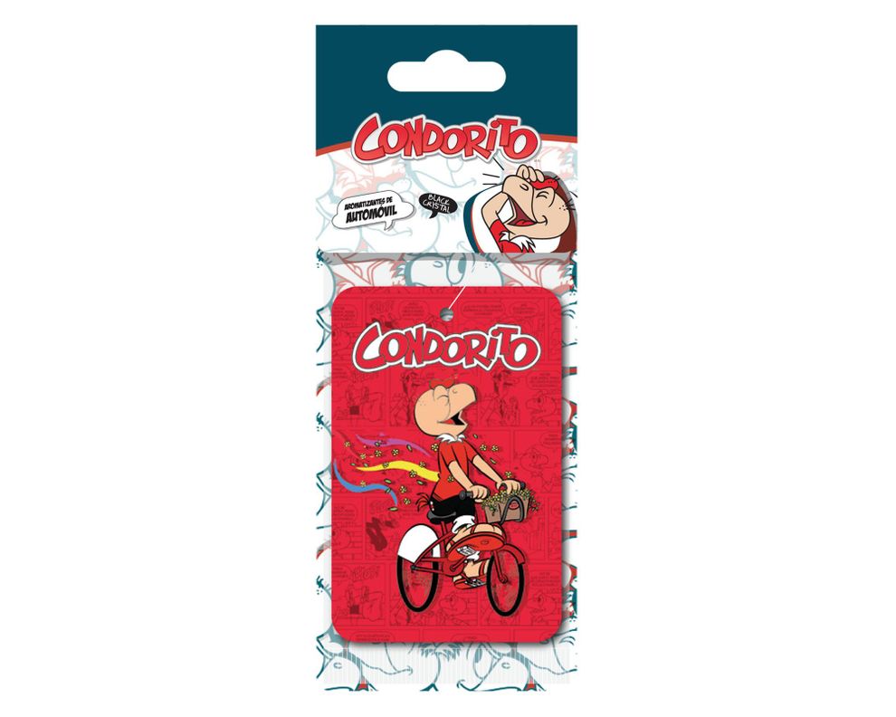 Aromatizante para auto Black Cristal Condorito-0