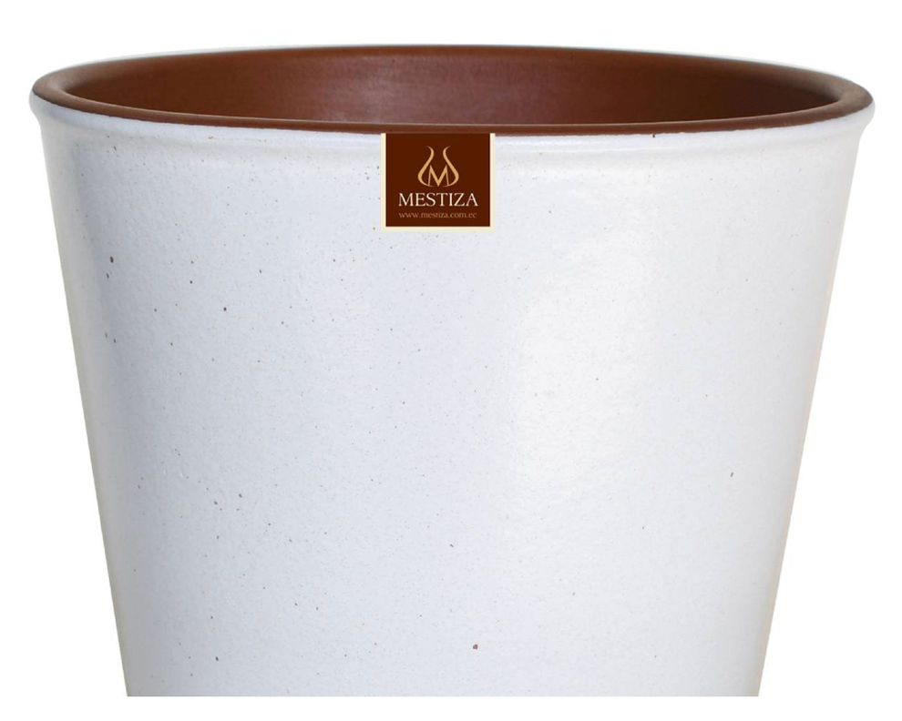 Maceta Zaia 26 cm blanco mate-1
