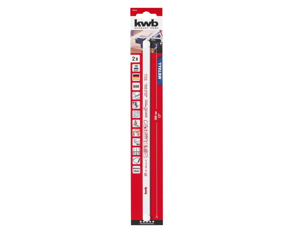 Set 2 hojas sierra metal 18D/300 mm-1