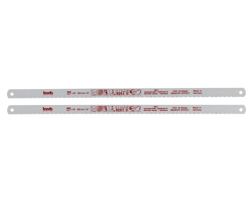 Set 2 hojas sierra metal 18D/300 mm-0