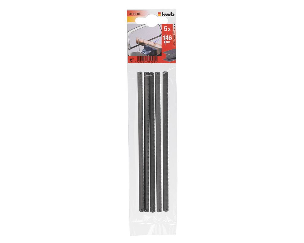 Set 5 hojas sierra espiga para metal 146 mm-1