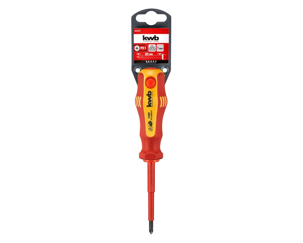 Destornillador para electricista PH1x80 mm-1