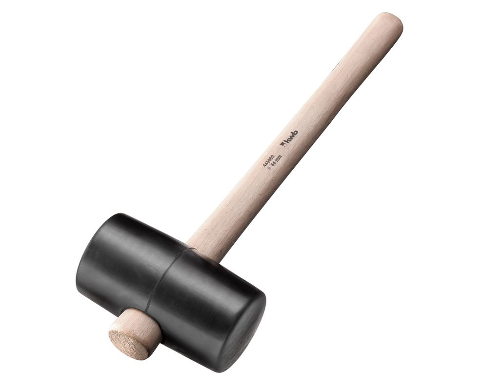 Martillo goma mango madera 65 mm-2