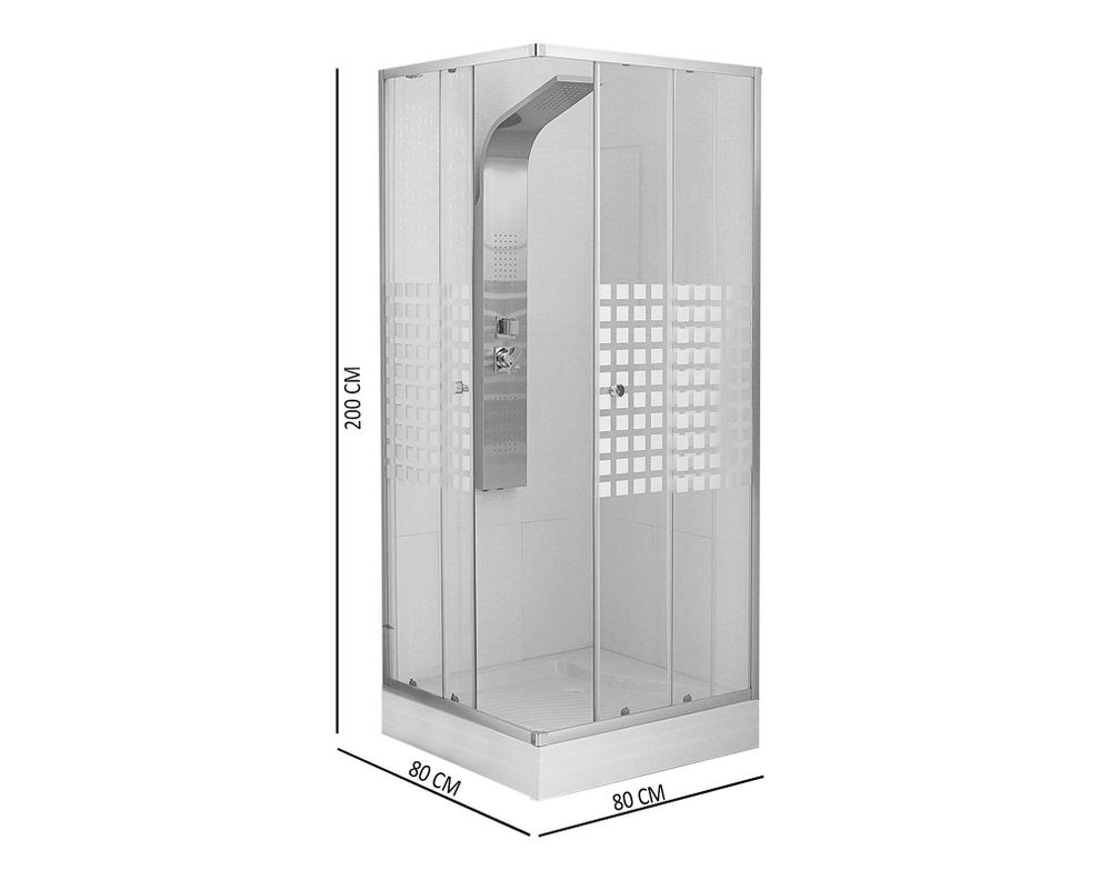 Shower 200x80x80 cm Mosaico-3