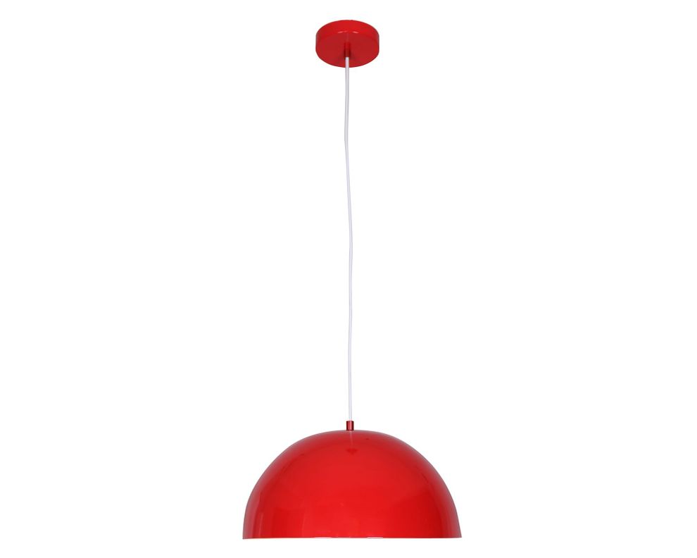 Lámpara colgar 1L E27 Liam rojo-0