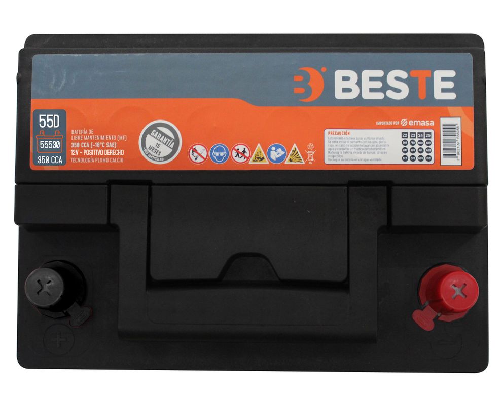Batería 55AH 330CCA derecho 55530GB Beste-3