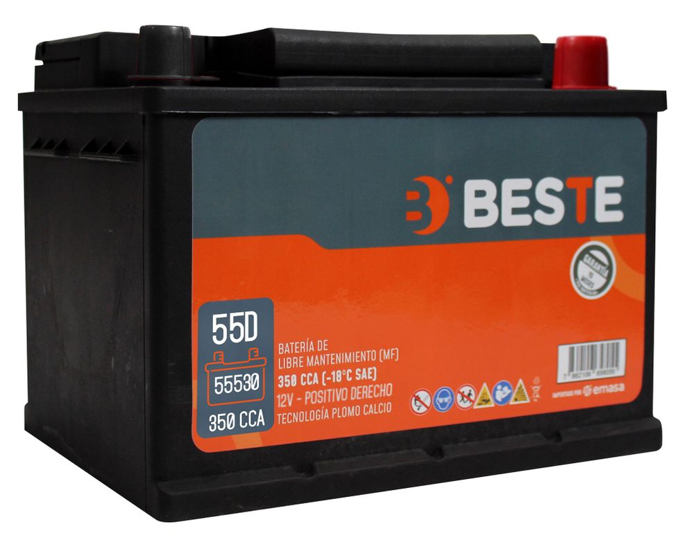 Batería 55AH 330CCA derecho 55530GB Beste-1