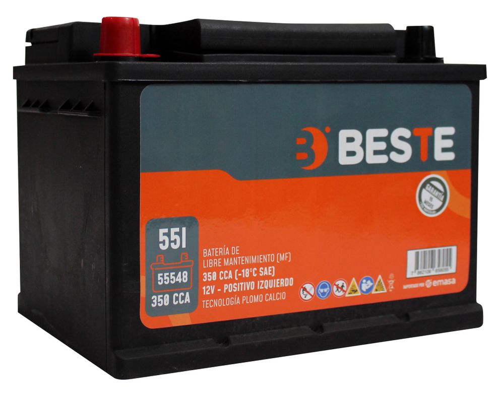 Batería 55AH 330CCA izquierdo 55548GB Beste-1