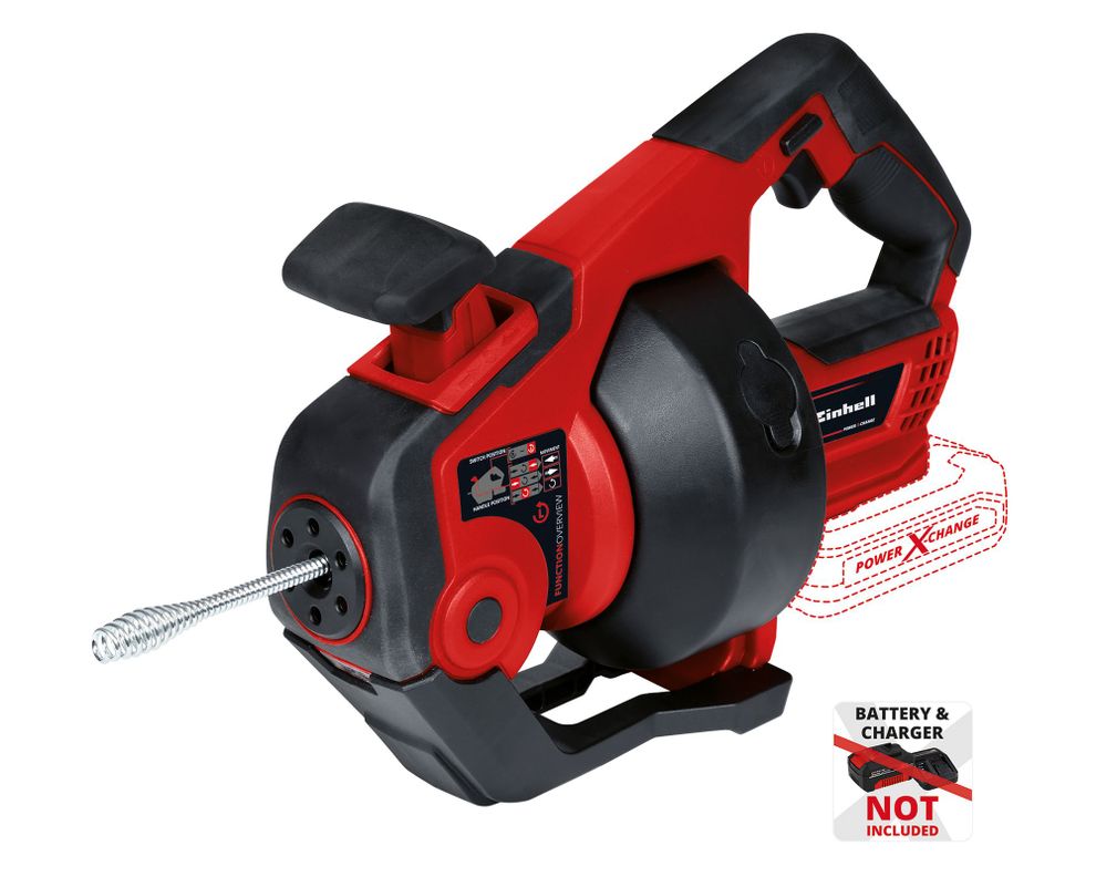 Limpiador de cañerías TE-DA 18/760 Li-Solo rojo Einhell-0
