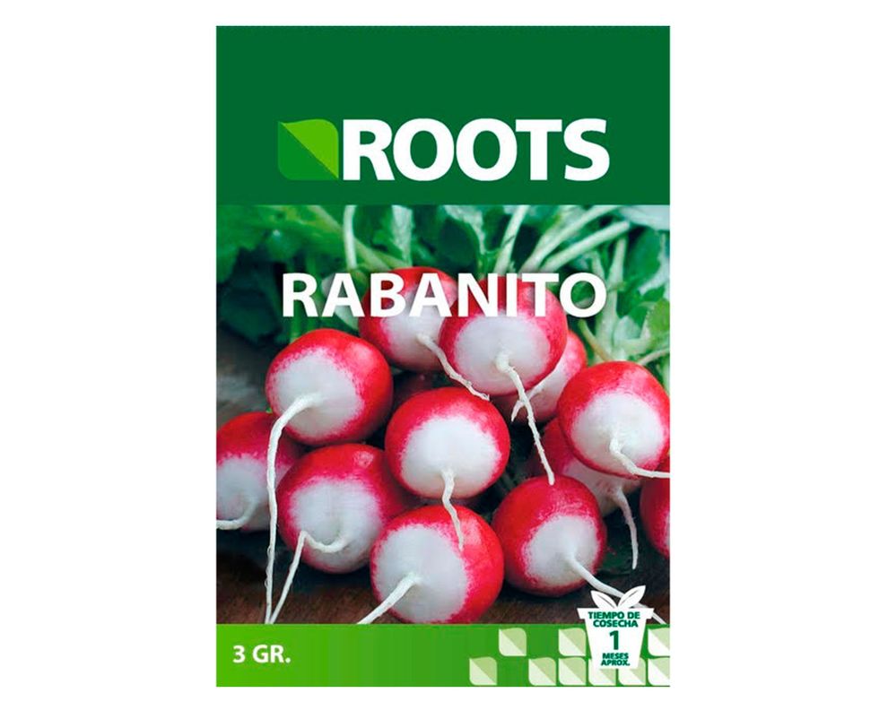 Semilla de verdura Rabanitos 3 g Roots-0