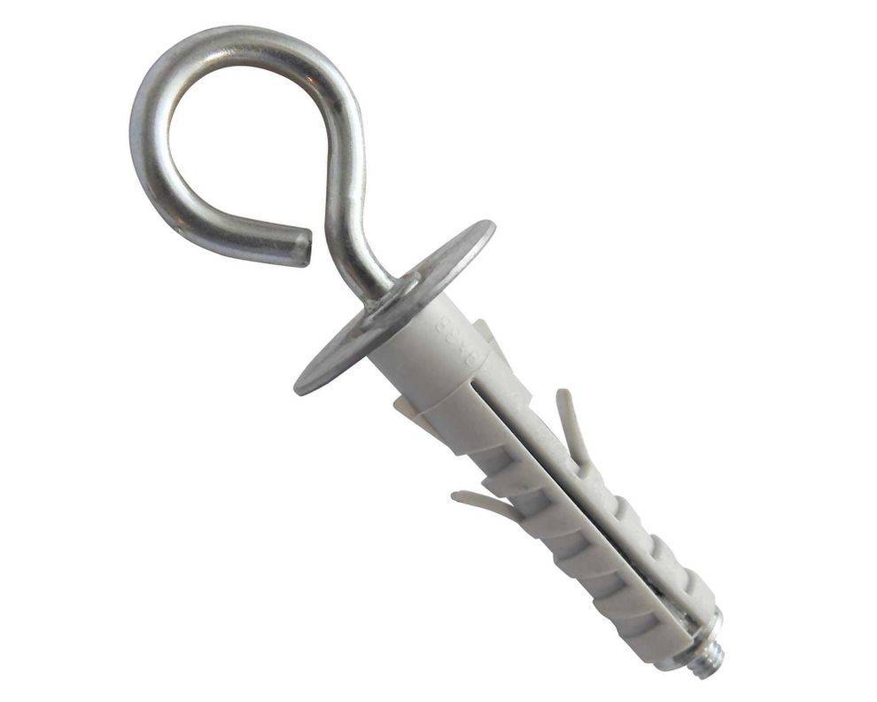 Tarugo con argolla 9x50 mm 2 unidades gris-1