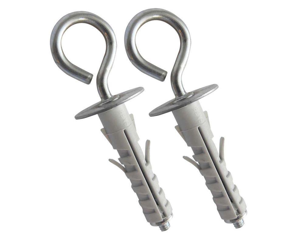 Tarugo con argolla 9x50 mm 2 unidades gris-0